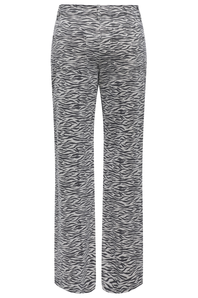 ONLMADISON HW WIDE ANIMAL PANT CC P 15355777 String/W. BLACK ZEBRA